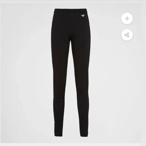 Prada Elegant Black Leggings